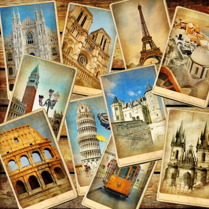 Travel in Europe background