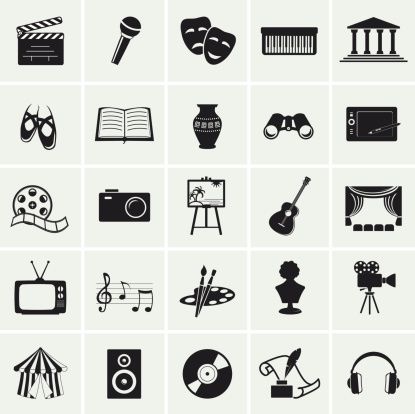 Collection of vector arts icons.