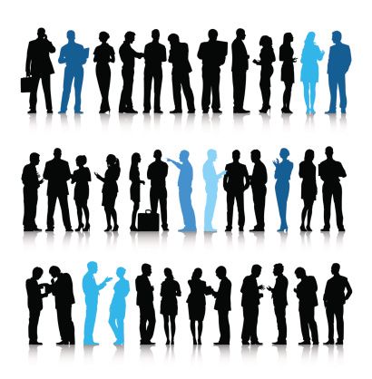 Vector of Active Business People