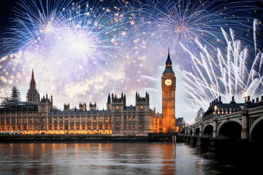 London New Years fireworks