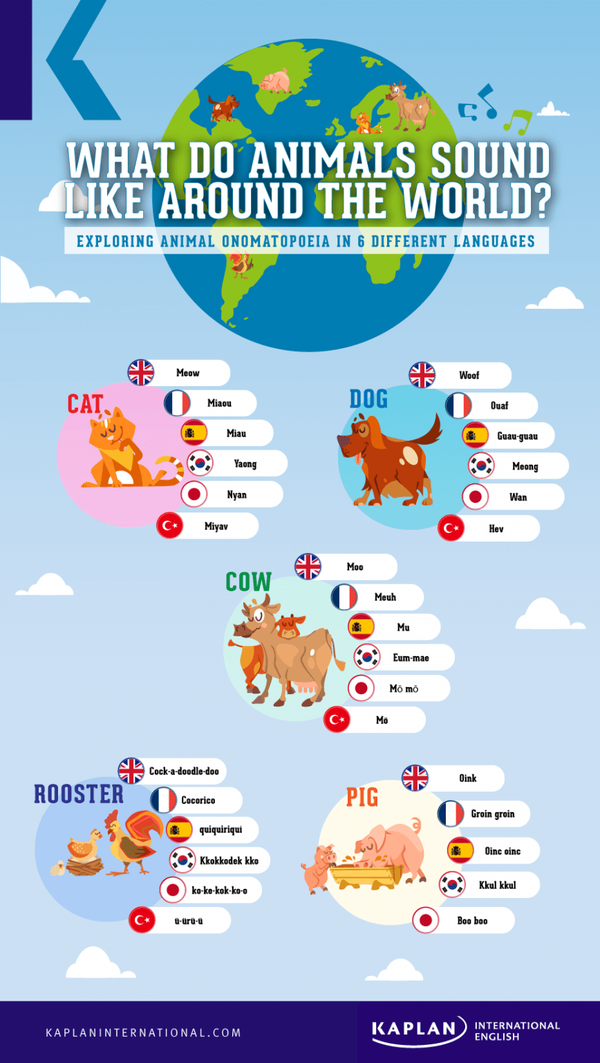 animal noises around the world