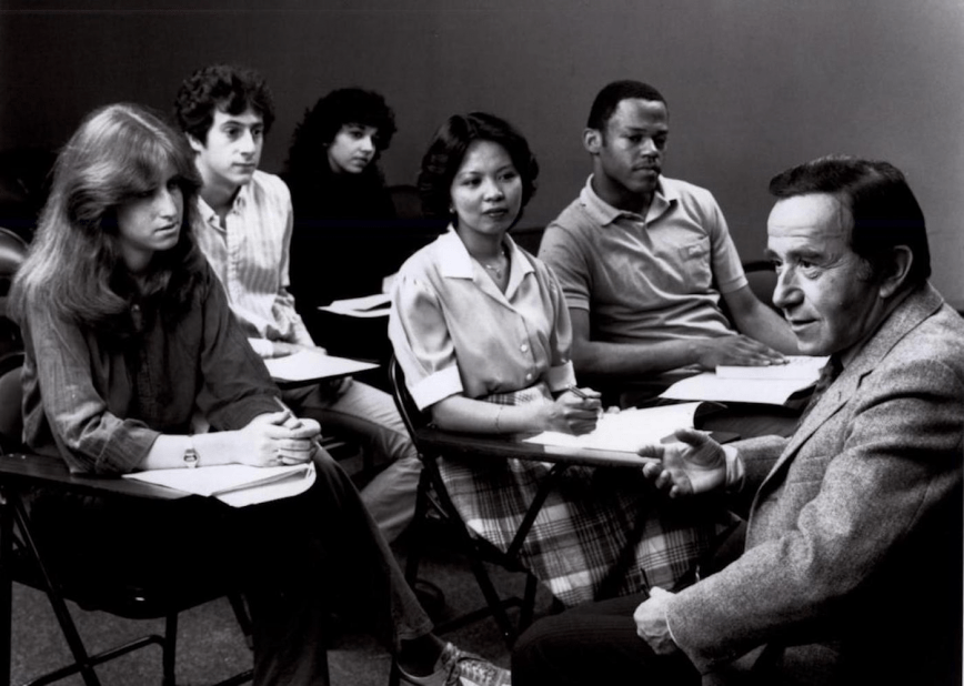 Stanley Kaplan teaching students