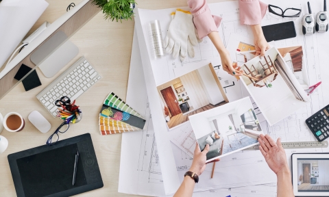 Talking designer and client